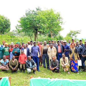 Kok Self Help Group, in Chemaner Ward Bomet East Sub-county, during a sensitization meeting ahead of implementation of FLLoCA funded fish farming in a bid to mitigate climate change